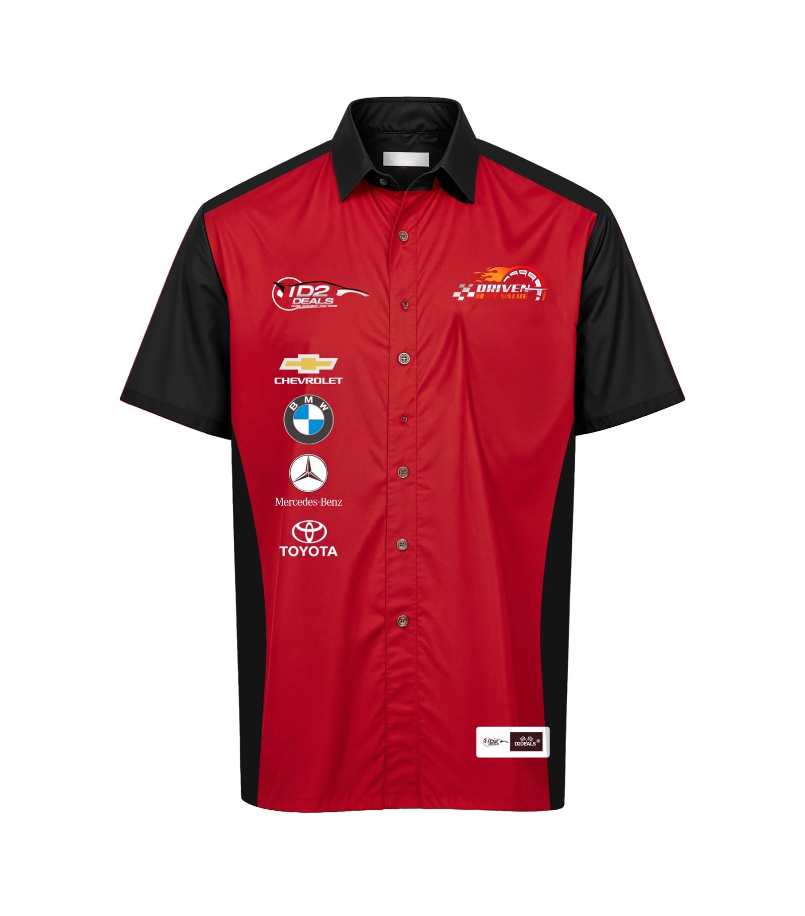 D2Deals Red & Black Team Shirt — front